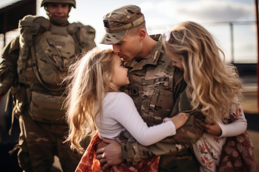 soldier-embracing-his-wife-kids-his-homecoming