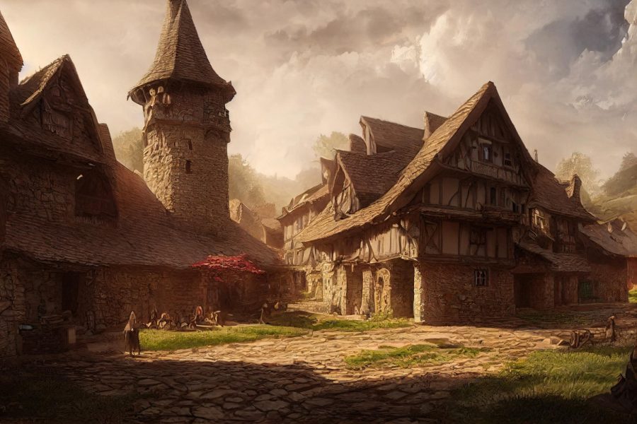 illustration-small-medieval-fantasy-village-medieval-fantasy